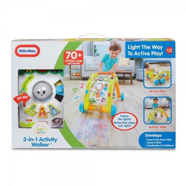 LITTLE TIKES 3-in-1 Walker & Activité Table