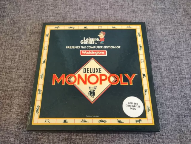 deluxe monopoly COMMODORE 64 128 DISK