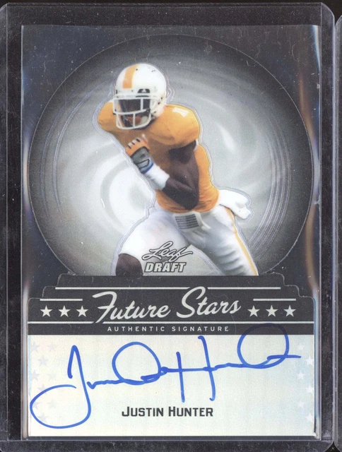 Justin Hunter 2013 Leaf Draft Future Stars Auto RC 7/25