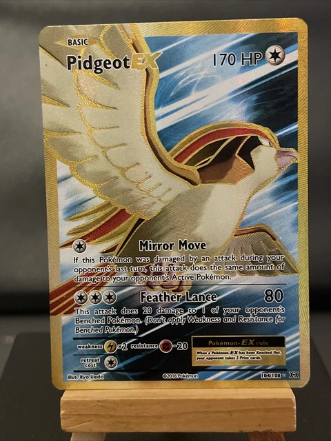 Pokemon Card Pidgeot EX 104/108 XYEvolutions Full Art Light Play