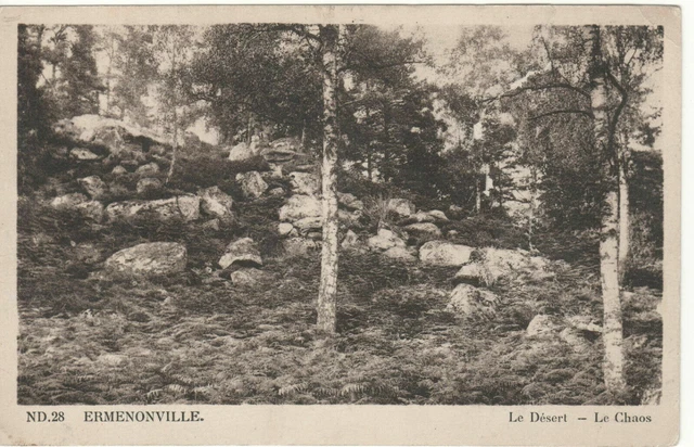 Cpa - Ermenonville (60 Oise): The Desert - Chaos