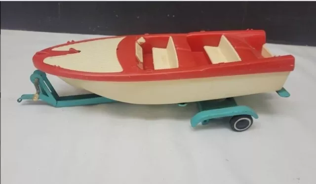 Vintage Tonka Clipper Boat W Trailer NO Motor Original Parts Nice 1960’s Vintage Tonka Clipper Boat W Trailer NO Motor Original Parts Nice 1960’s