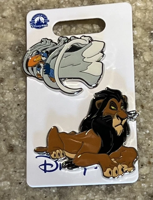 2023 Disney Parks The Lion King Scar & Zazu Open Edition 2 Pin Set