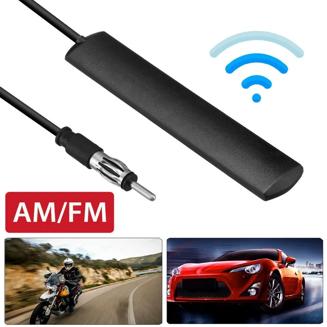 Unbranded Hidden Windshield AM/FM Stealth Antenna – Fits Cars, Trucks, Motorcycles & Boats – Easy Install