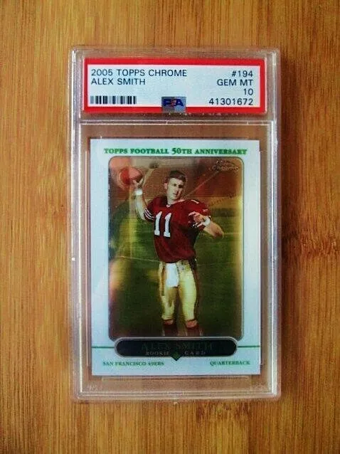 ALEX SMITH - 2005 Topps Chrome #194 ROOKIE PSA 10 GEM MINT