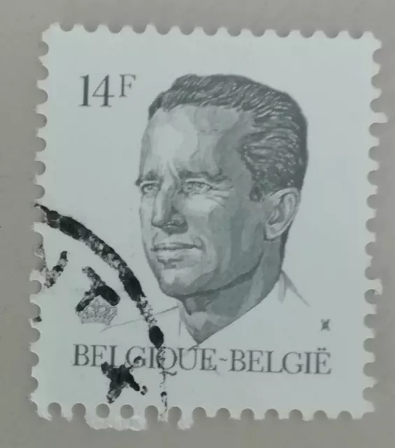 Timbre Belgique Belgie Roi Baudouin 1Er 1986