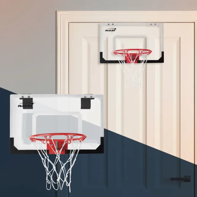 Set panier de basket 45,5x30,5 cm 3 ballons et pompe à balles  panneau et anneau