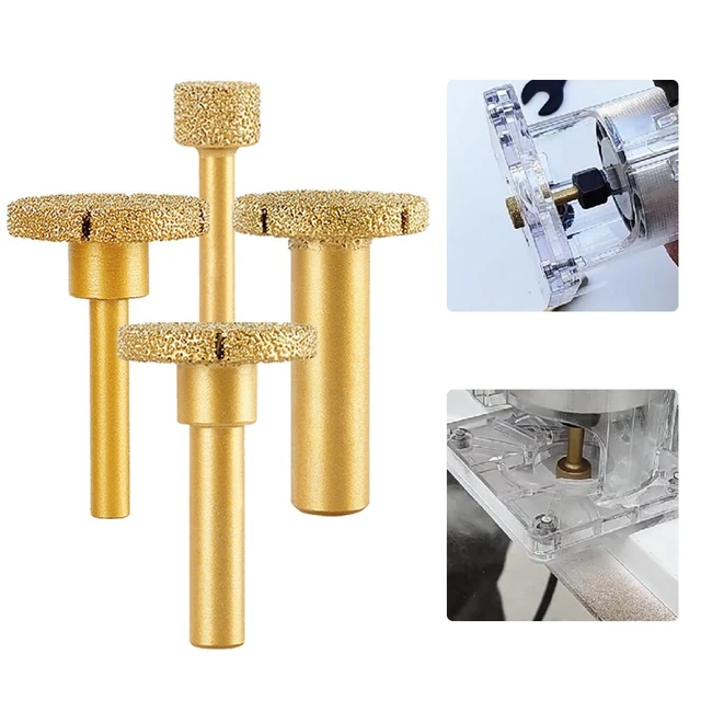 Fresa de bucle de diamante para granito mármol perfil de revestimiento router bits