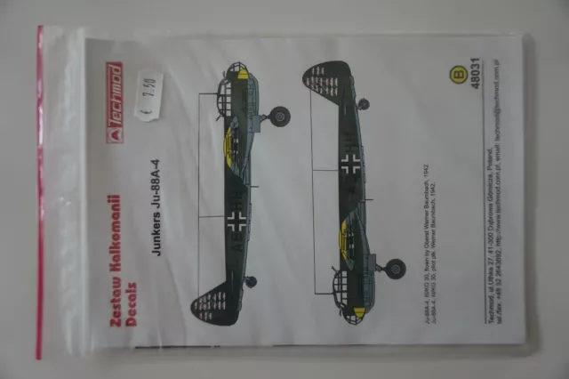 Techmod 48031 1/48 Junkers JU88 A4