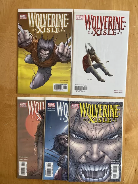 Wolverine: Xisle #1 2 3 4 5 (Marvel 2003) Vf/Nm To Nm Lot - Full Set