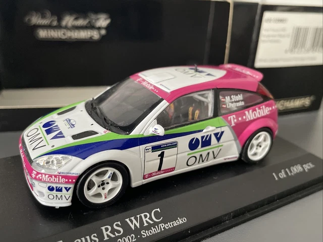 Miniature Ford Focus RS WRC 1/43 IXO RS WRC WRC No.20 A.MacHale / K.Duffy Rally Irland 2009