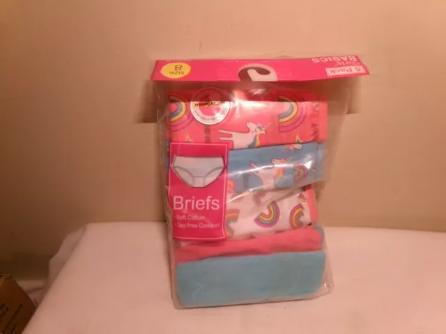 Basics Girls Cotton Briefs  -  5 pack  -  Size 8
