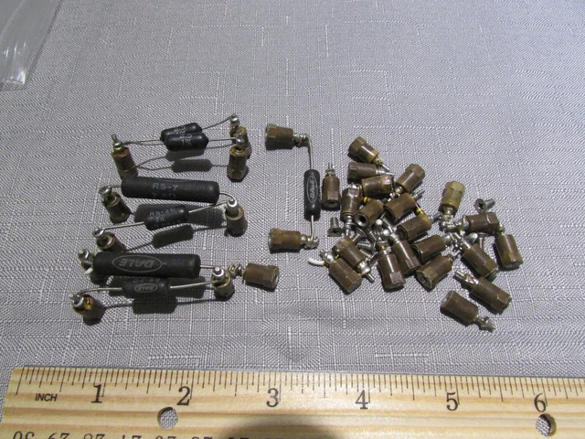 33 Small Brown Electronics Breadboarding Standoffs Threaded Bases Vintage