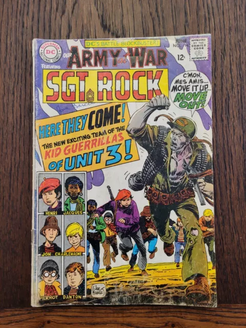 OUR ARMY AT WAR #194 Joe Kubert Cover Sgt Rock DC Combined Shipping LOT 5H.E3