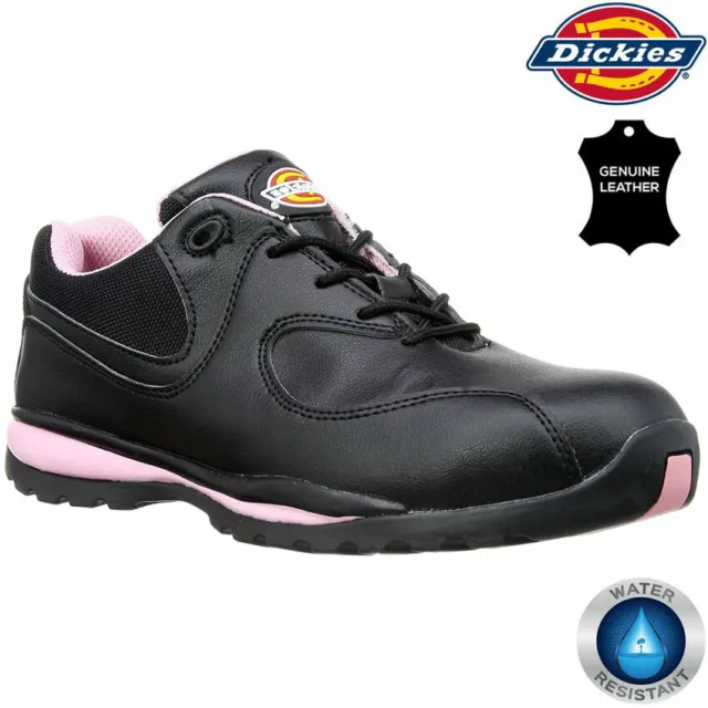 Ladies Leather Safety Boots Steel Toe Cap Work Shoes Trainers Ankle Hikers Size