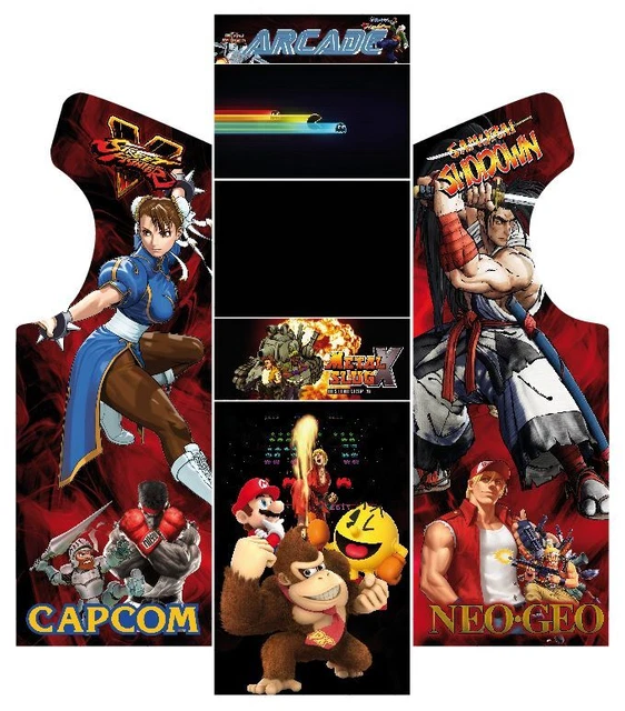 Stickers DEAD POOL pour Borne d'Arcade MAME ou EURO + T
