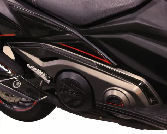 Adesivi Resinati 3d Protezioni Laterali compatibili Scooter KYMCO AK 550 2018