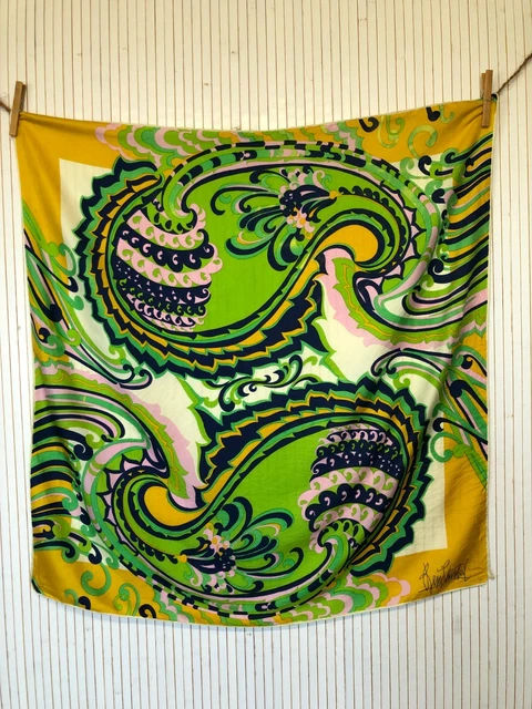 Foulard Carré En Soie Vintage Armanda - Noir - Roulotté à La Main - Cadeau Femme
