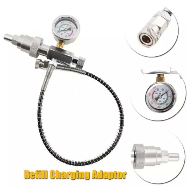 Fill Station Adapter with Large Knob Air Release Valve and Smooth Air Release