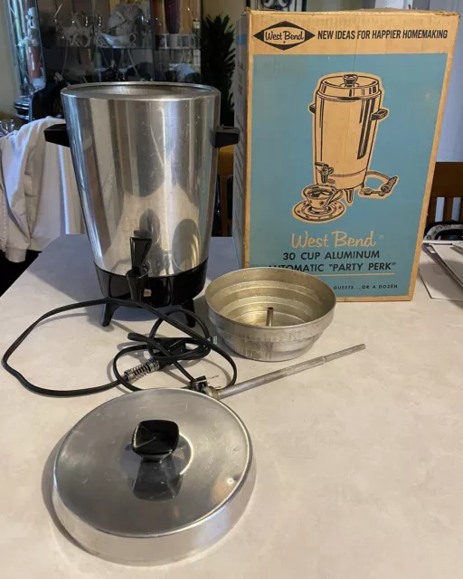 *REPLACEMENT PARTS* 60s West Bend Stainless 30 Cup Coffee Percolator Model  7210