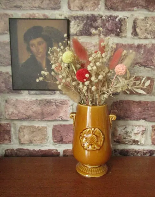Prinknash Pottery Tudor Rose Urn Style Vase Planter Flower Arranging Ikebana