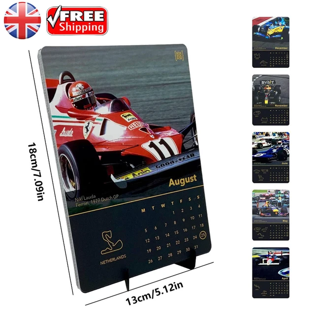 FORMULA ONE CALENDAR 2024, F1 Calendar with Race Car Images, Desktop