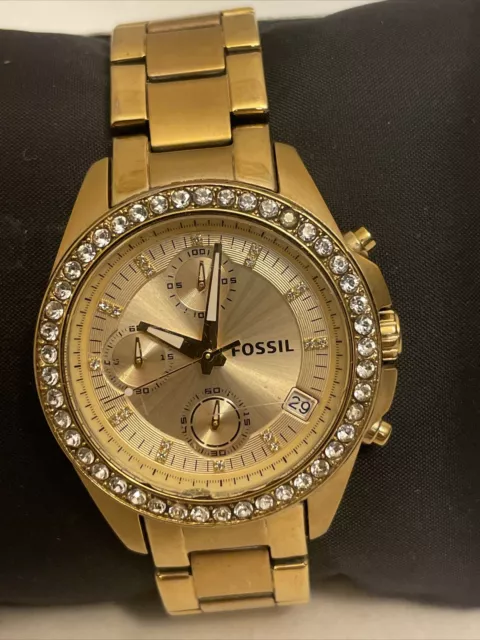 Fossil ES2683 Decker Chronograph Women's Gold Stainless Steel Analog Watch