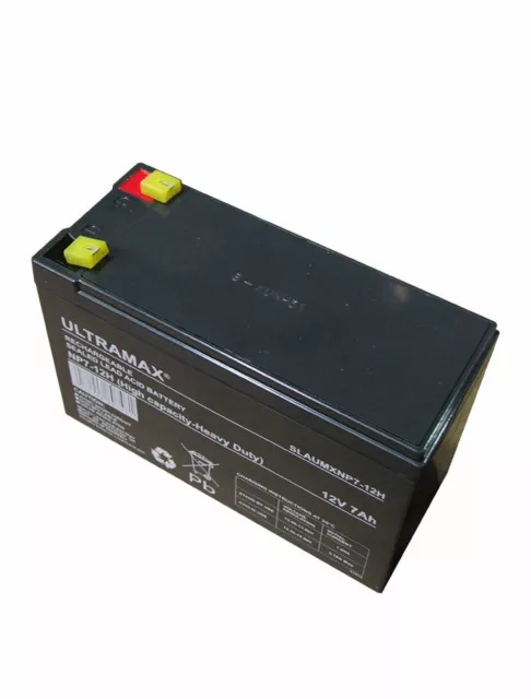 3 x Brandneu Ultramax NP7-12H 12V 7A HOHE KAPAZITÄT BATTERIEN für Elektrofahrräder 2