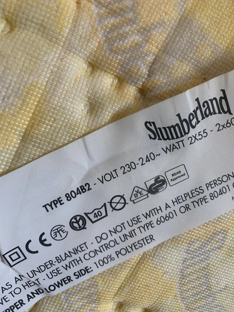 SLUMBERLAND ELECTRIC BLANKET Controls X 2 Perfect Working Conditions £10.00  - PicClick UK