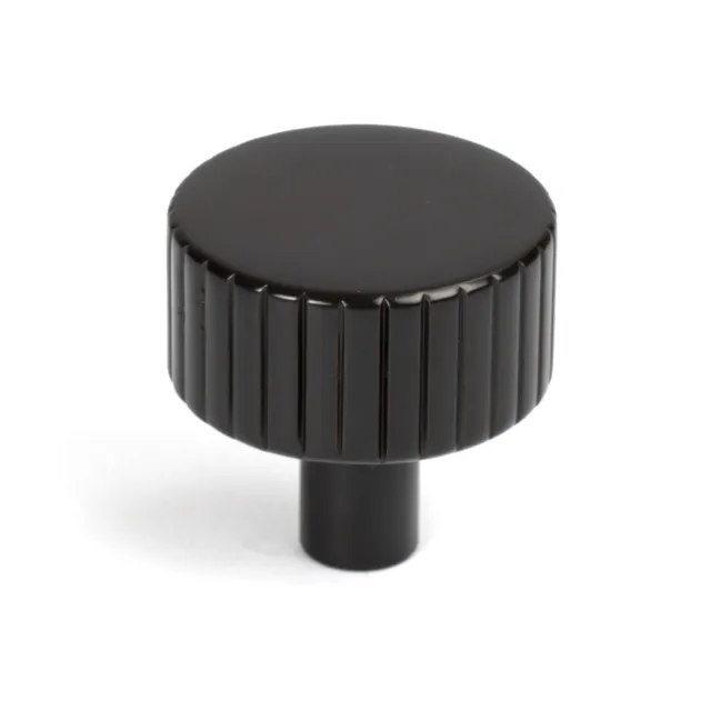 From The Anvil 50452 Aged Bronze Judd Cabinet Knob - 32mm (No Rose)