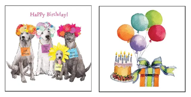 Best In Show Birthday and Birthday Bash Paper Beverage Napkins, 2 Packages
