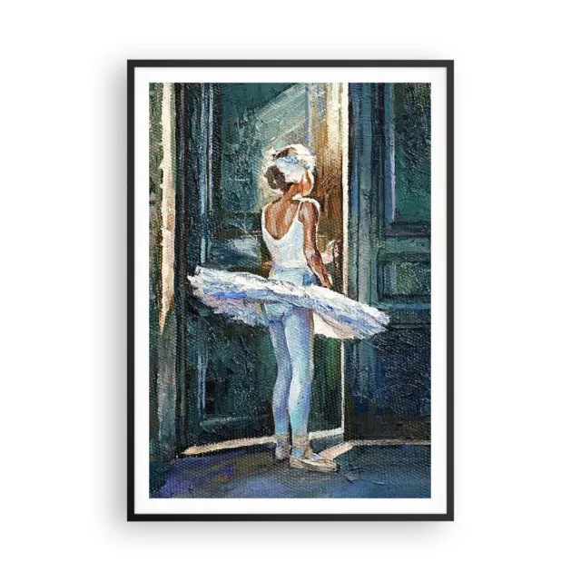 Cuadro Poster de Pared 70x100cm P�ster Marco Bailarina Chica Pedazo Wall Art