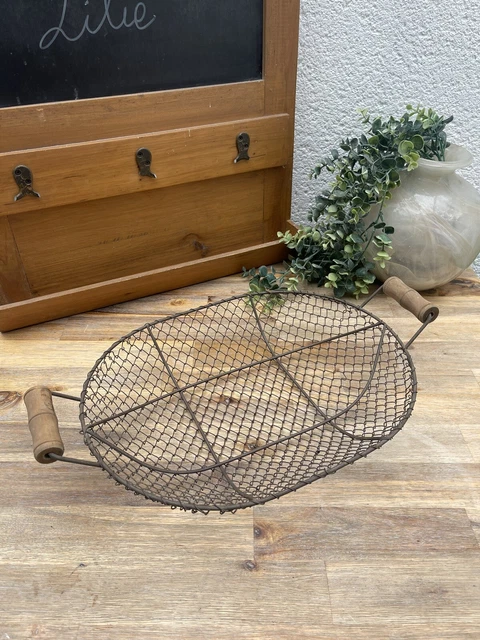 Panier De Pêche Pliable En Treillis Métallique Galvanisé - Pour Poissons, Crabes - Ancien Style