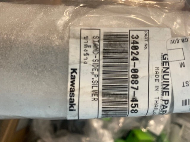 Kawasaki OEM Silver Side Stand 34024-0087-458