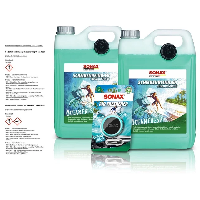2x5 LITRI SONAX PULITORE DISCHI PRONTO ALL'USO OCEAN-FRESH + DEODORANTE