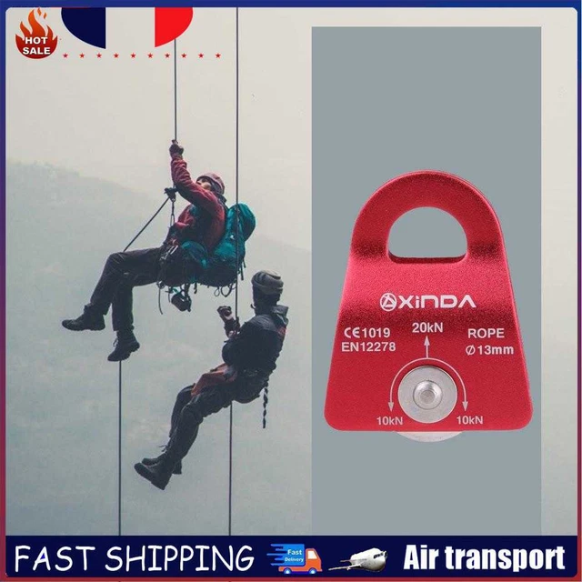 Rock Climbing Pulley Aluminum Alloy Outdoor Survival Mountaineering Equipment ~