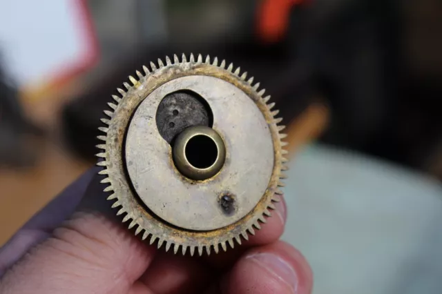 Reclaimed Brass Grandfather Longcase Clock  Hour Wheel With 72 Teeth
