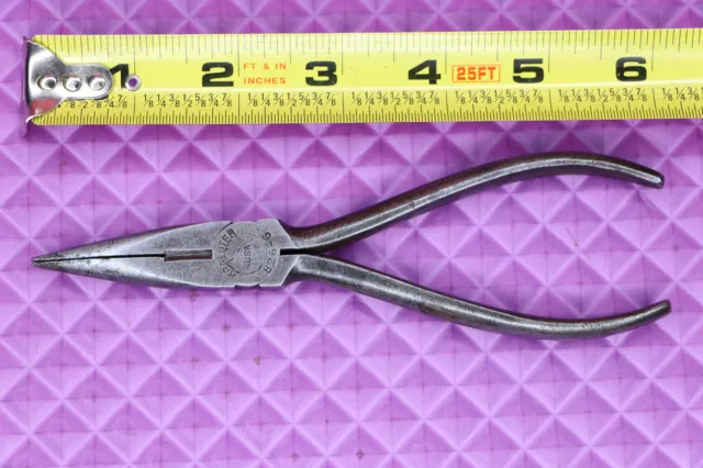 Vintage Kraeuter Needle Nose Pliers Side Cutters 826-6 USA