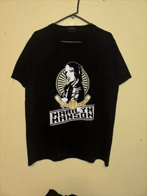 2011 Marilyn Manson Tour Shirt Eat Me Drink Me, Slayer Bleeding  Size L-XL fit