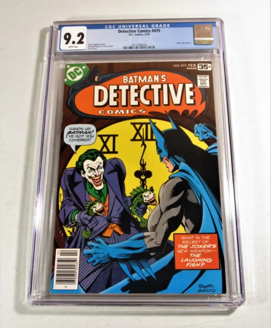 DETECTIVE Comics #475 ~~ CGC 9.2 ~ Joker cover ~ Marshall Rogers ~ from 1978! 😁