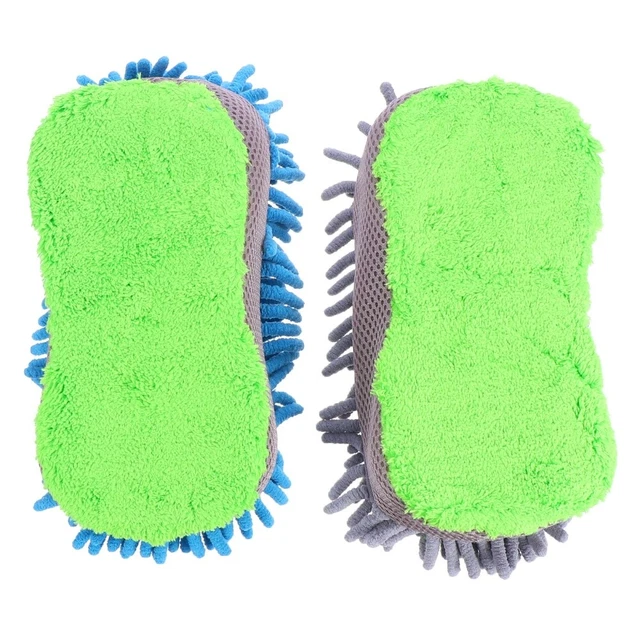 2 Pcs Whiteboard Eraser Sponge Office Car Wash Microfiber Mitt Chalkboard