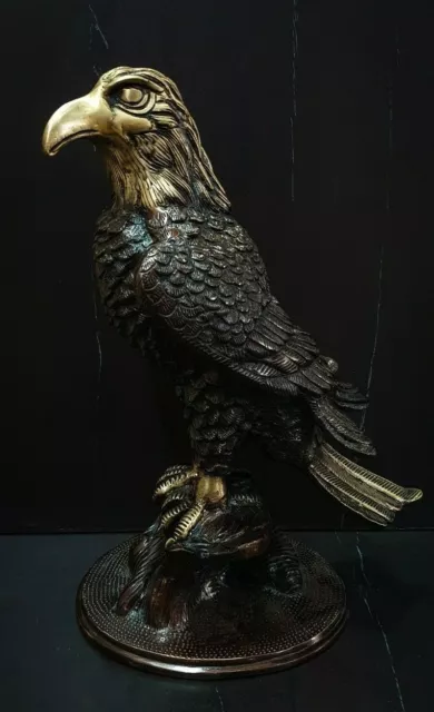 Eagle Perching on Tree Branch Figurine Statue, Bald Eagle Sculpture, Animal Gift 2