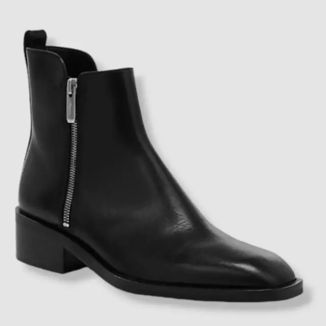 $525 3.1 Phillip Lim Women's Black Alexa Leather Bootie Shoe Size US 8/EU 38