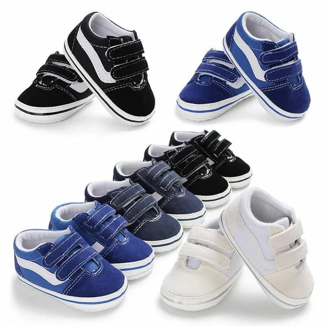Bambino Neonato Scarpe Suola Morbida Mocassini Tela Primo Walkers Spor