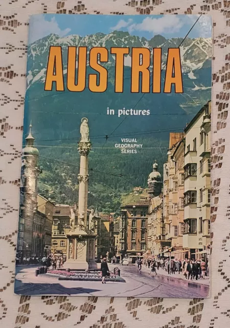 Vintage Austria In Pictures Book 1973 Visual Geography Series Softcover Europe