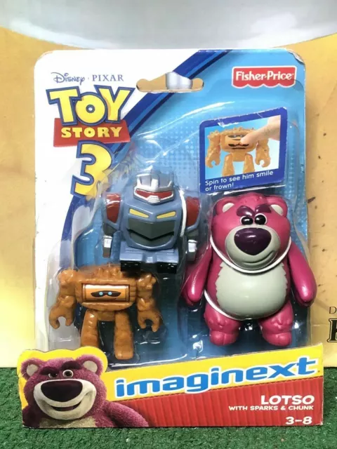 Imaginext Toy Story 3 Lotso Sparks & Chunk Figures Fisher Price Disney Pixar New