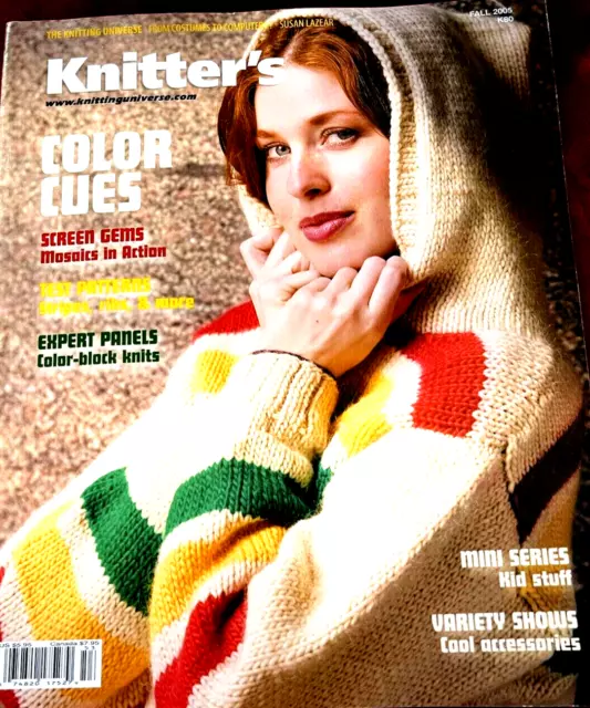 Knitter's Magazine Fall 2005 Color Cue Panels Block Knits