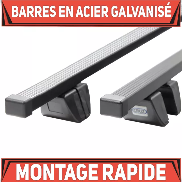 Acier Barres de toit pour Dacia Logan 2 II SW ab 13 Rails de toit ouverts CD