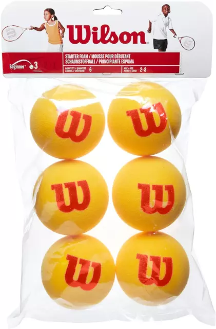 Wilson Starter Foam Tennis Balls, Yellow/Red