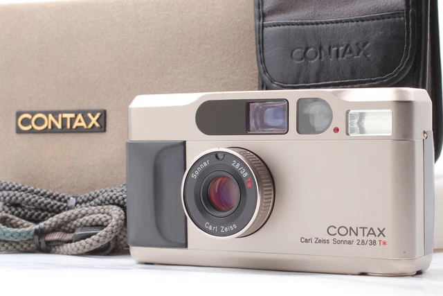 [Near MINT in Box] Contax T2 Titan Silver 35mm Point & Shoot Film Camera JAPAN